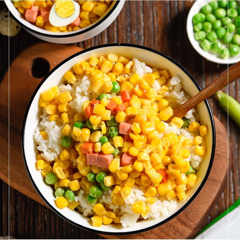 कैंड कॉर्न। canned corn.